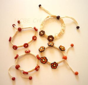 ensemble-bracelets-macrame-orange