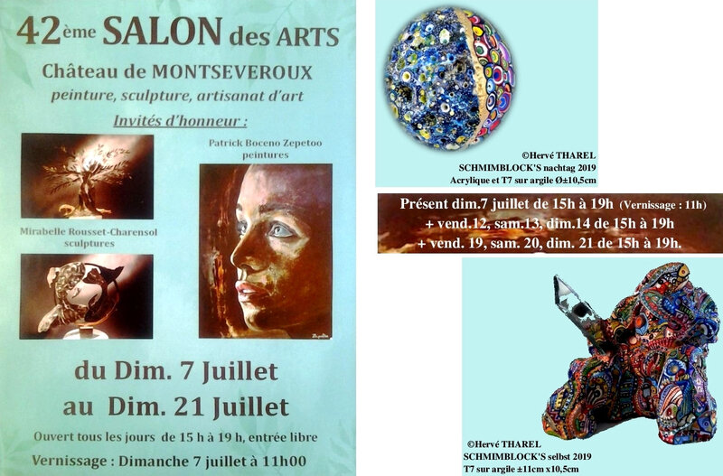 SALON DES ARTS MONTSEVEROUX 2019 - AFFICHE PERSO