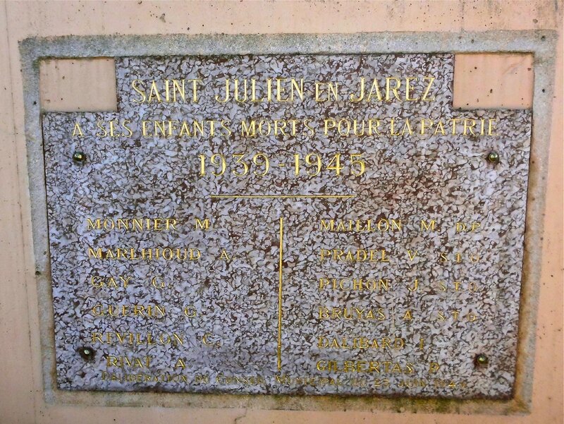 Monument aux morts St-Julien 28 mars 2014 (1939-1945)