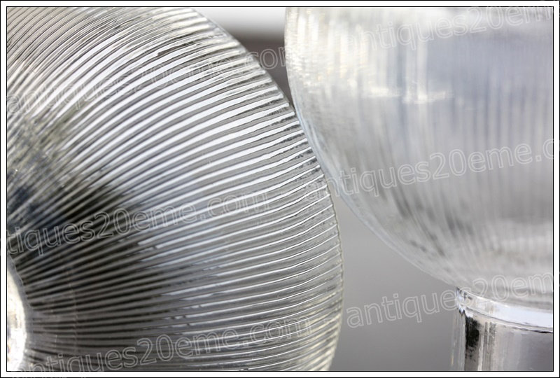 Antiques20ème, service verres carafes René Lalique modèle Wingen