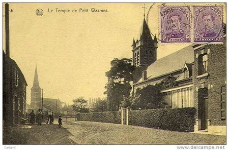 Petit-Wasmes - Temple arrière - carte postale