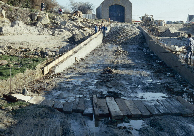 Ch39 - Construction de la cale du Loch en fin 1988 b