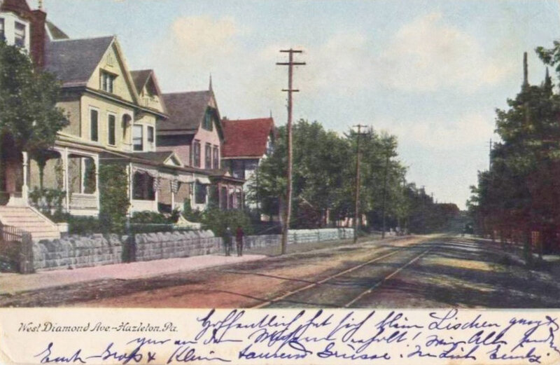 Hazleton, postée en 1908