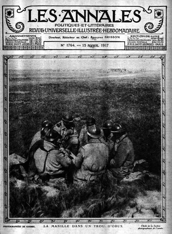 Les annales 15 04 1917 joueurs de cartes