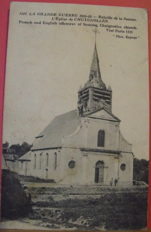 Chuignolles - l'église - datée 1916