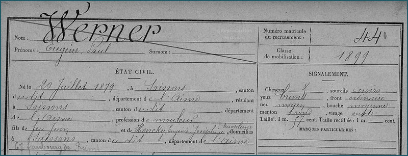 WERNER Eugène Paul - FM