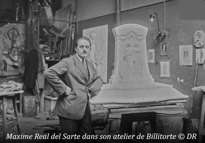 Réal del Sartre dans son atelier