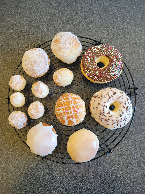 cathytutu lyon beignets cuisson au four healthy glacage donuts sucre en poudre carnaval