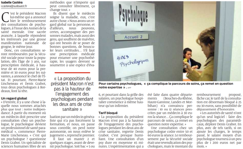 2021 09 29 SO Gros malaise chez les psychologues2