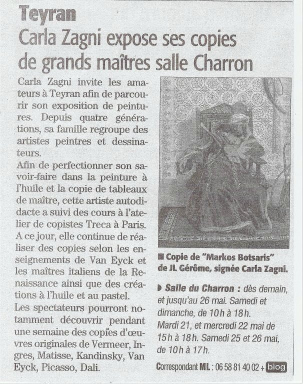 Teyran Article Midi Libre 16 05 2013