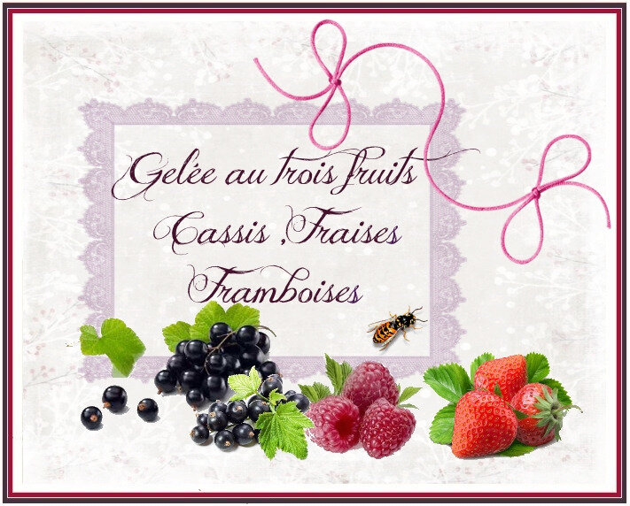 Gelée aux trois fruits