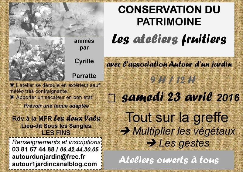 Affiche ateliers fruitiers 2016 B