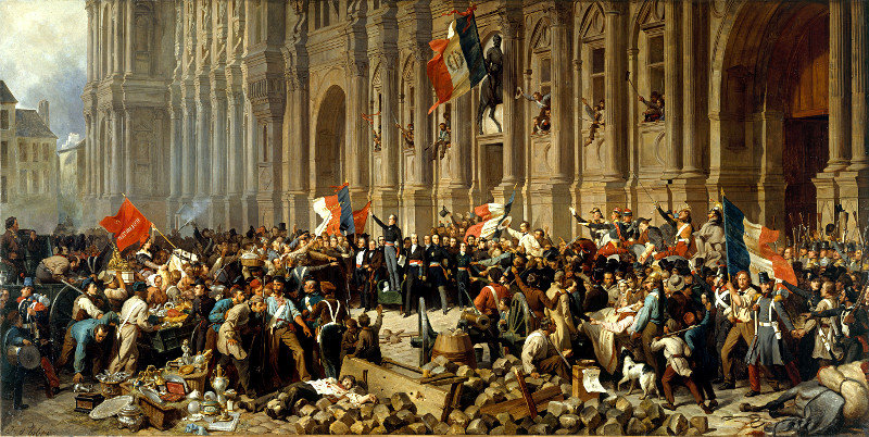 005-Philippoteaux_-_Lamartine_in_front_of_the_Town_Hall_of_Paris_rejects_the_red_flag
