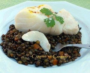 cabillaud lentilles