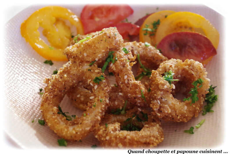 calamars panés aux graines de sésame et maïs torréfié-9652