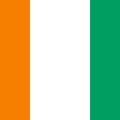 La carte et le drapeau de la Côte d'Ivoire