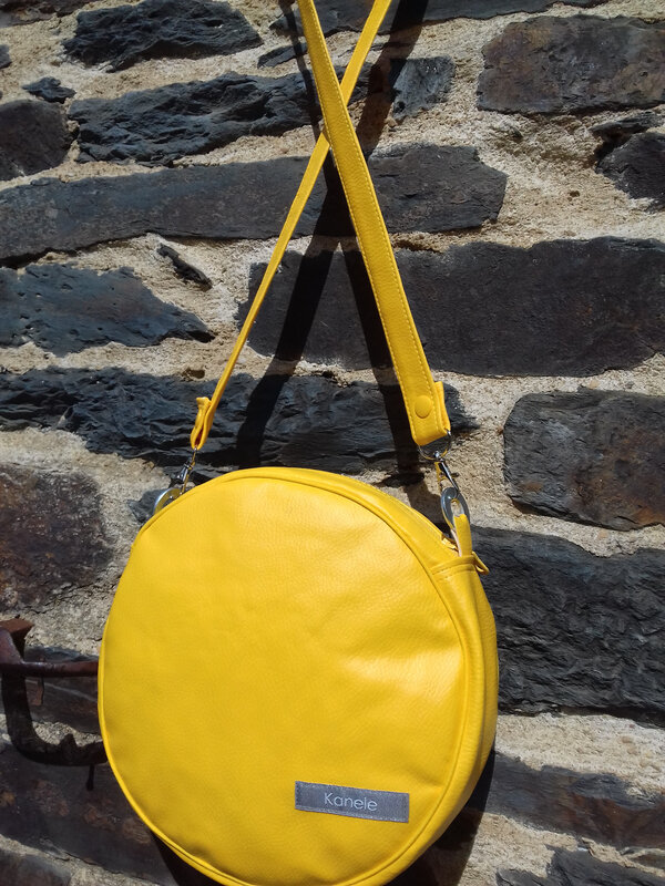 Sac rond jaune dos