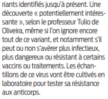 2021 03 29 SO Le variant le plus muté trouvé sur des voyageurs de Tanzanie2