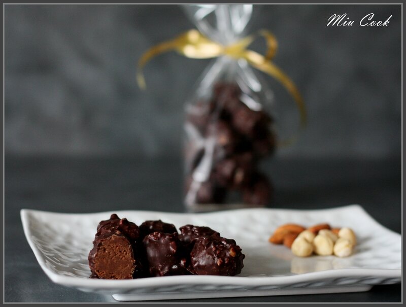 Rochers au praliné croustillant