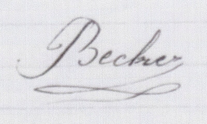 Becker Eugénie signature