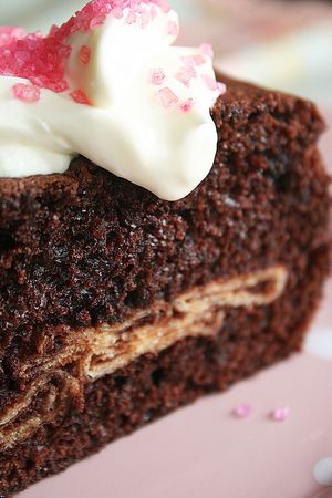 moelleux au chocolat fourré aux crêpes 2