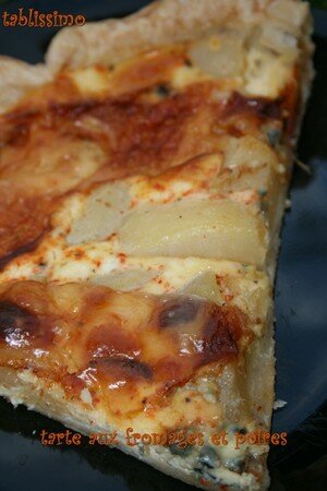 tarte aux fromages et poires recettes entrees Verrines de poires à la crème de roquefort