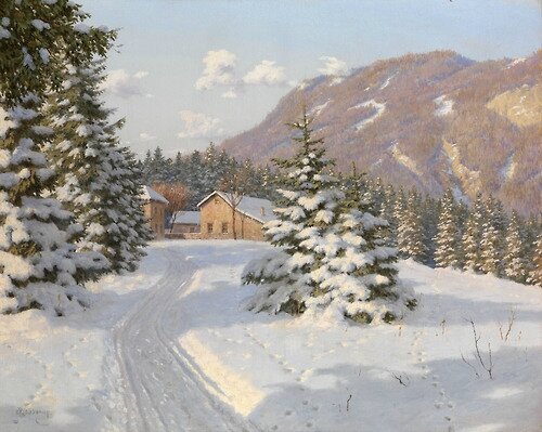 Winter Landscape - Boris Bessonov