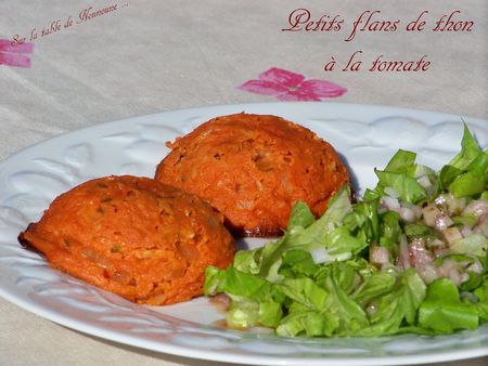 Petits flans de thon à la tomate 2