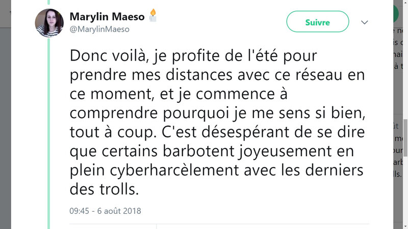 MarylinMaesoDenonceCyberharcelement