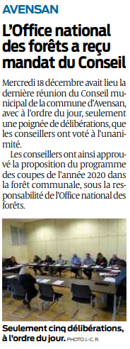 2019 12 21 SO Avensan l'ONF a reçu mandat du Conseil