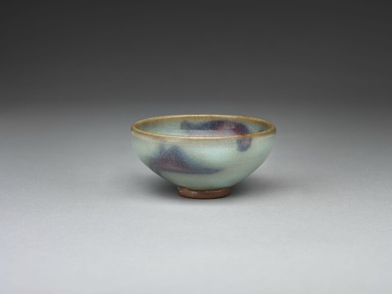 Small Circular Wine Bowl with Purple Splashes, Jin dynasty, 1115-1234, 12th-13th century