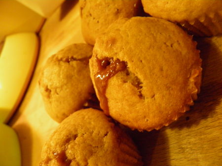 Muffins à la confiture de lait aux speculoos recettes Muffins à la confiture de lait aux speculoos