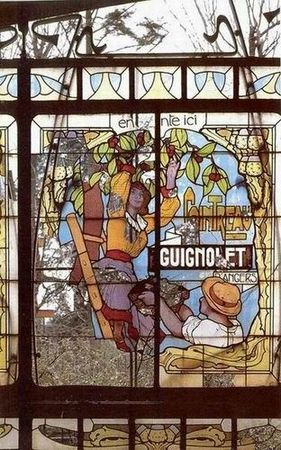 Vitrail publicité de Henri Bergé