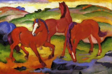 Marc Franz Les chevaux rouges-