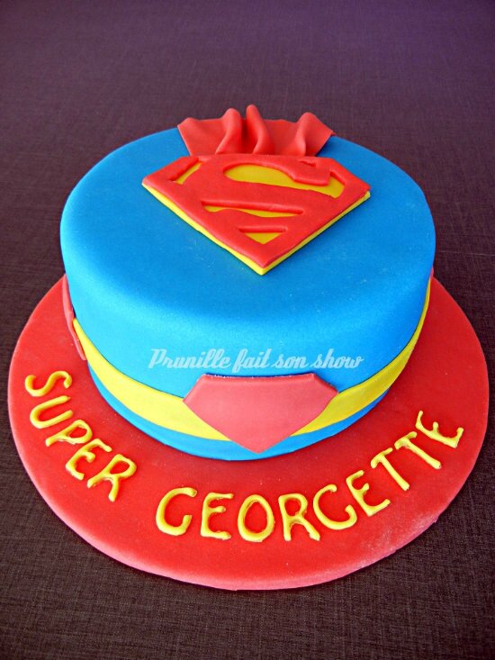 gateau superman prunillefee