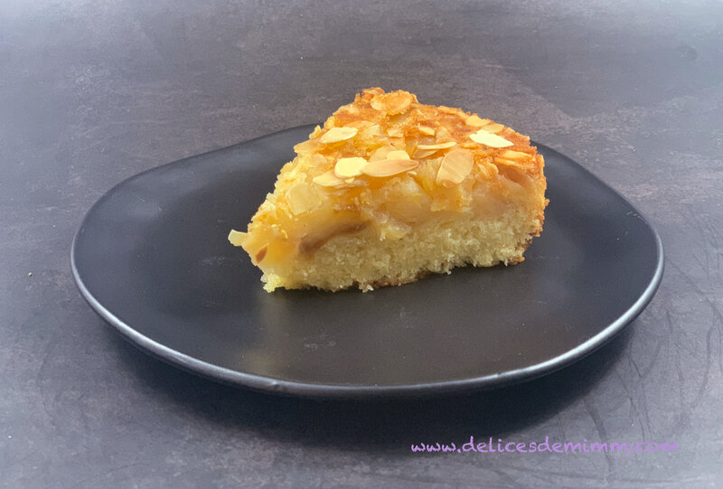 Gâteau renversé aux pommes et amandes 5