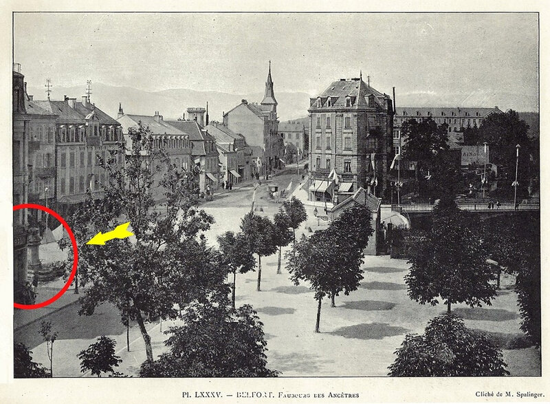 Planche Belfort Fbg Ancêtres 1896