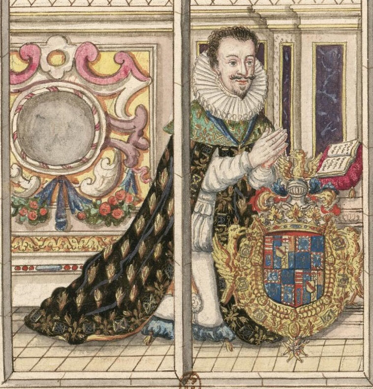 Verrière de Charles de Mayenne (cliché gallica.bnf.fr)