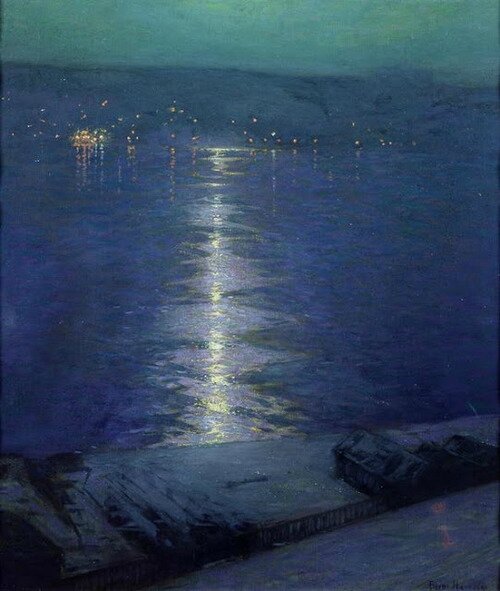 Moonlight on the River - Lowell Birge Harrison