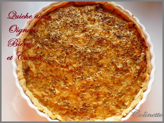 quiche aux oignons bière et cumin 1