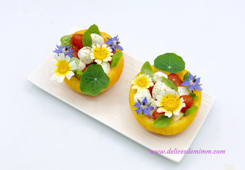 Ma tomate-mozzarella revisitée