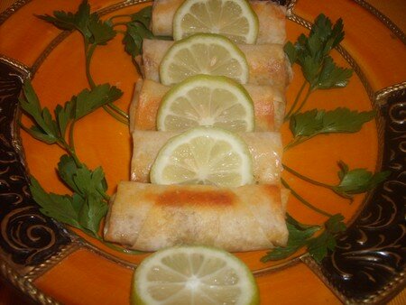 Nems au foie de poulet recettes plats Nems asperges pleurottes