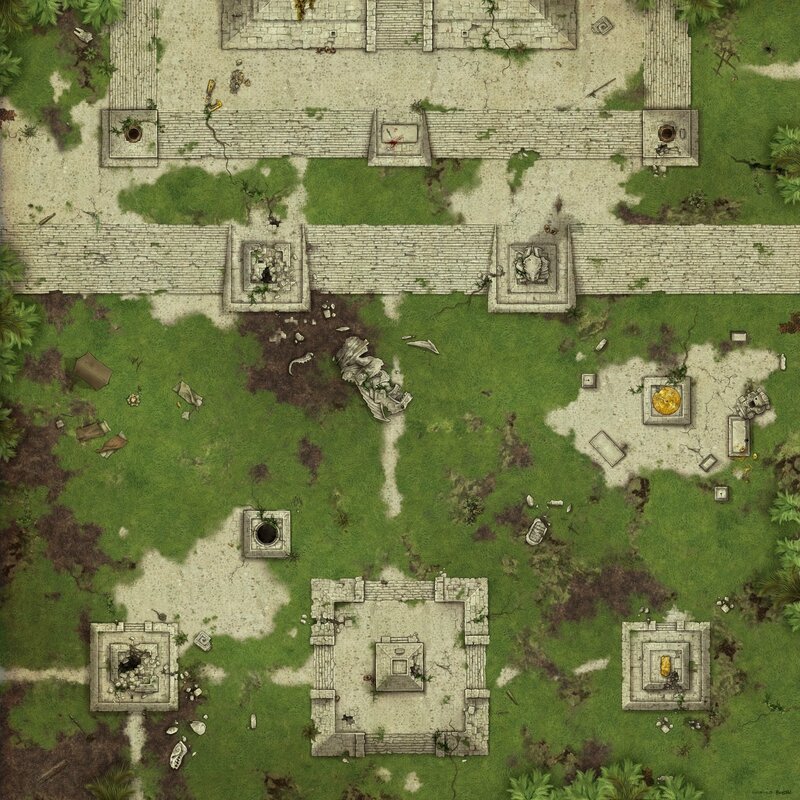 map de jeu drakerys 4 reliquaire de la jungle bostal