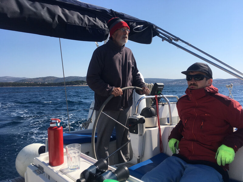 Sortie des baies de Rogoznica, jeudi 19 mars 2020