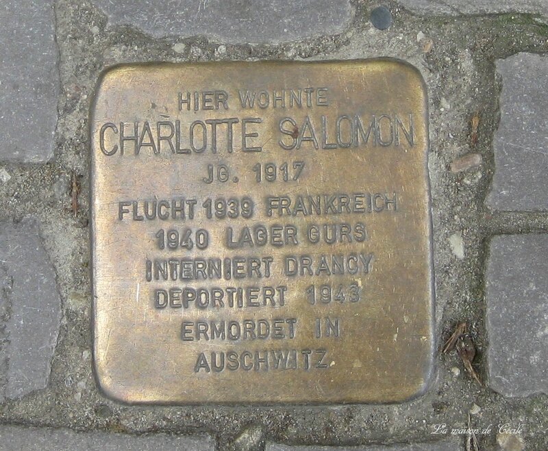 Stolperstein Charlotte Salomon