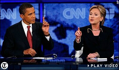 Obama & Hillary 2008 nominatin debate
