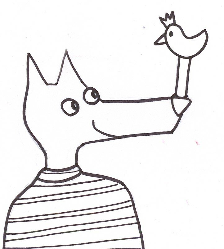 croquis à photocopier pour appliqué nid d'ange