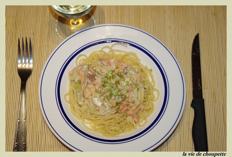 spaghettis au saumon fumé-9