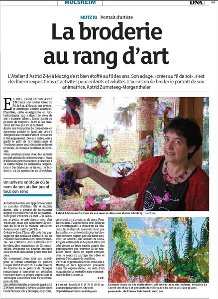 Astrid la broderie au rang d'art DNA13-09-13