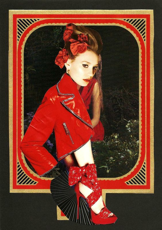 La femme au perfecto rouge 001